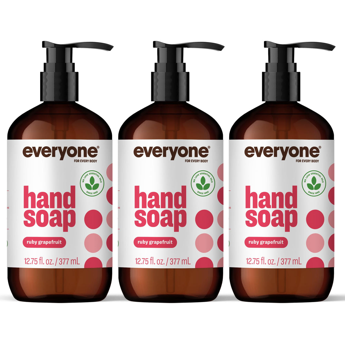 Everyone Liquid Hand Soap Ruby Grapefruit bottle with refreshing cleansing