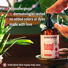 Everyone Liquid Hand Soap label highlights cruelty-free and plant-based formula