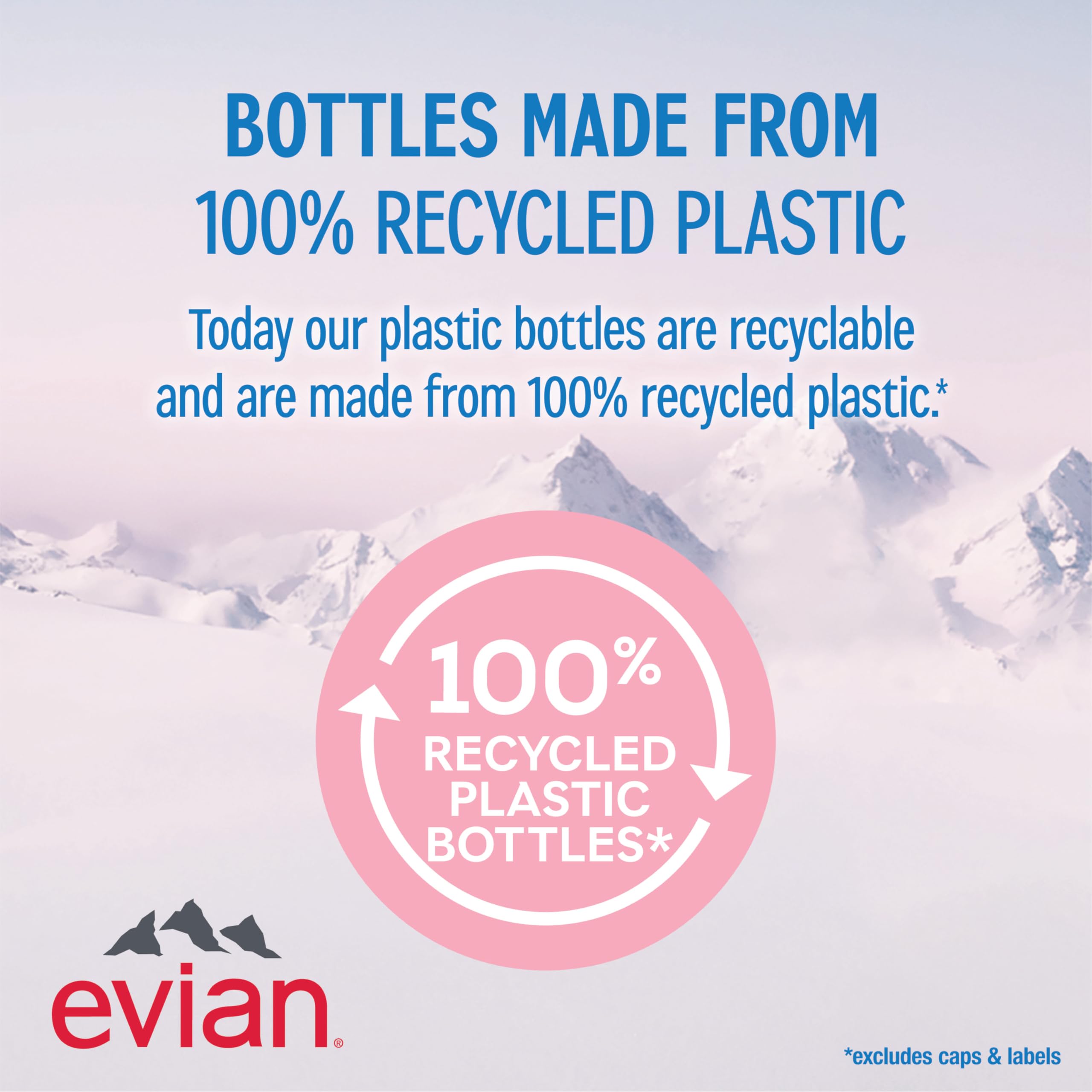 evian bottle in a backpack for travel and gym visits