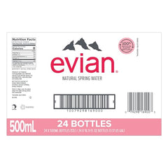 evian bottle pouring for easy, quick hydration anytime