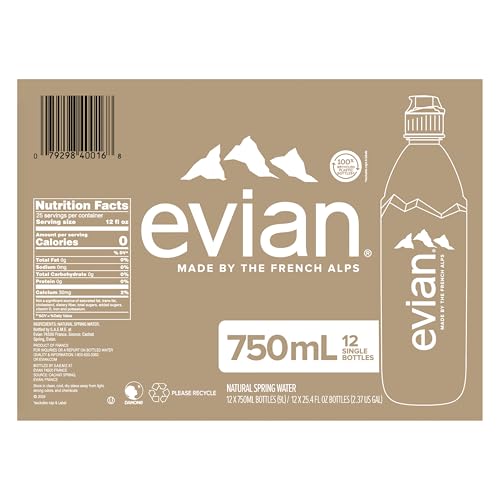 evian bottle with sports cap ideal for workouts and on-the-go hydration