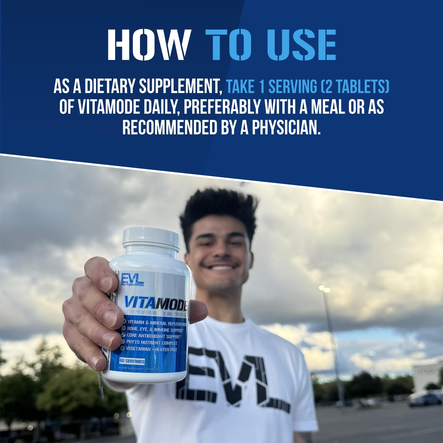 EVL Advanced Daily Multivitamin digestive enzymes closeup highlighting gut support