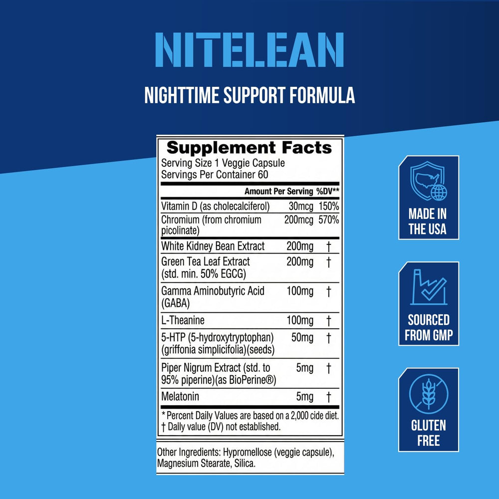 Evlution NiteLean shows green tea extract for metabolism boost