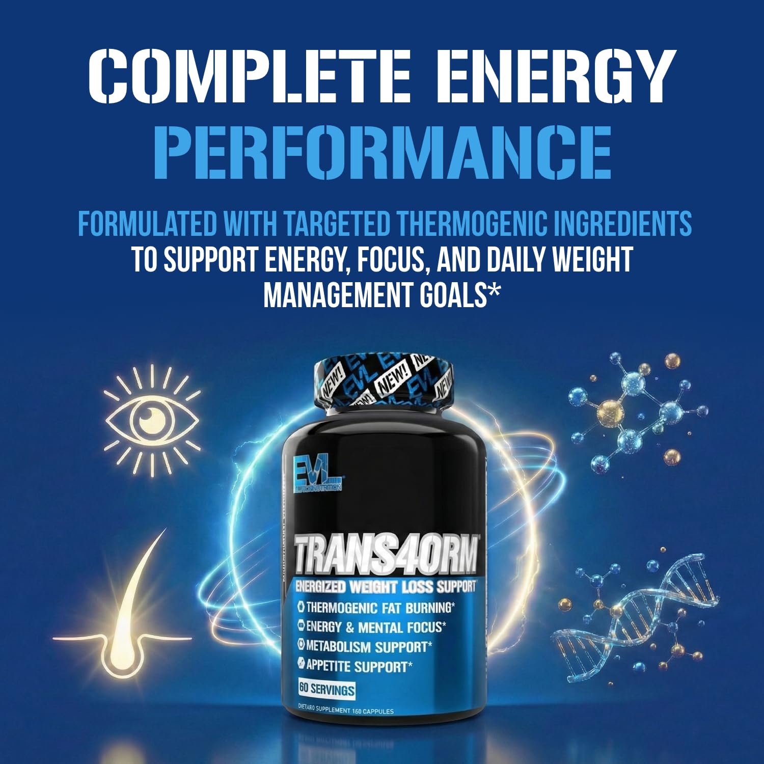 EVL Trans4orm capsules provide an energy boost during training sessions.