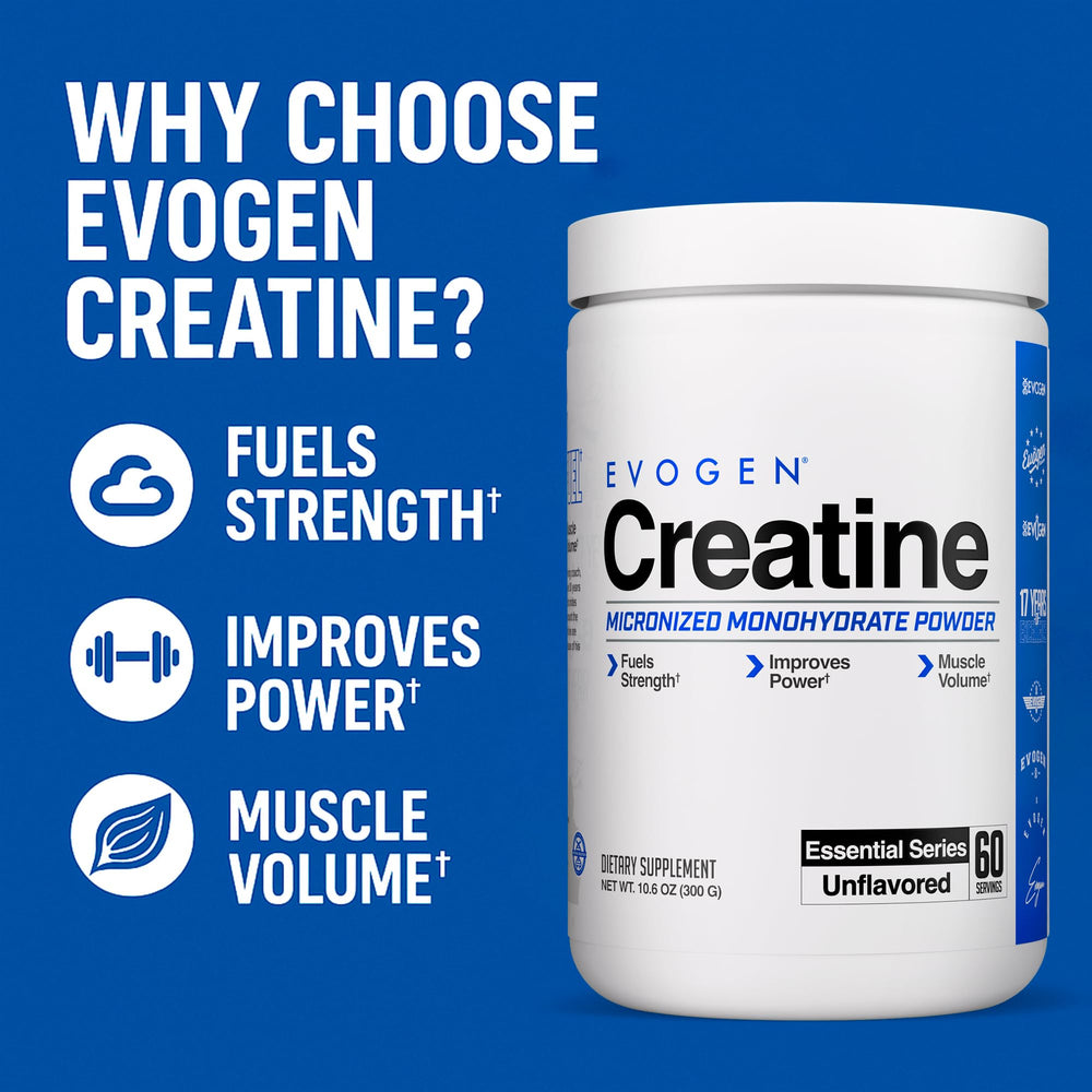 Scooping Evogen Creatine Monohydrate to show precise serving for strength and recovery