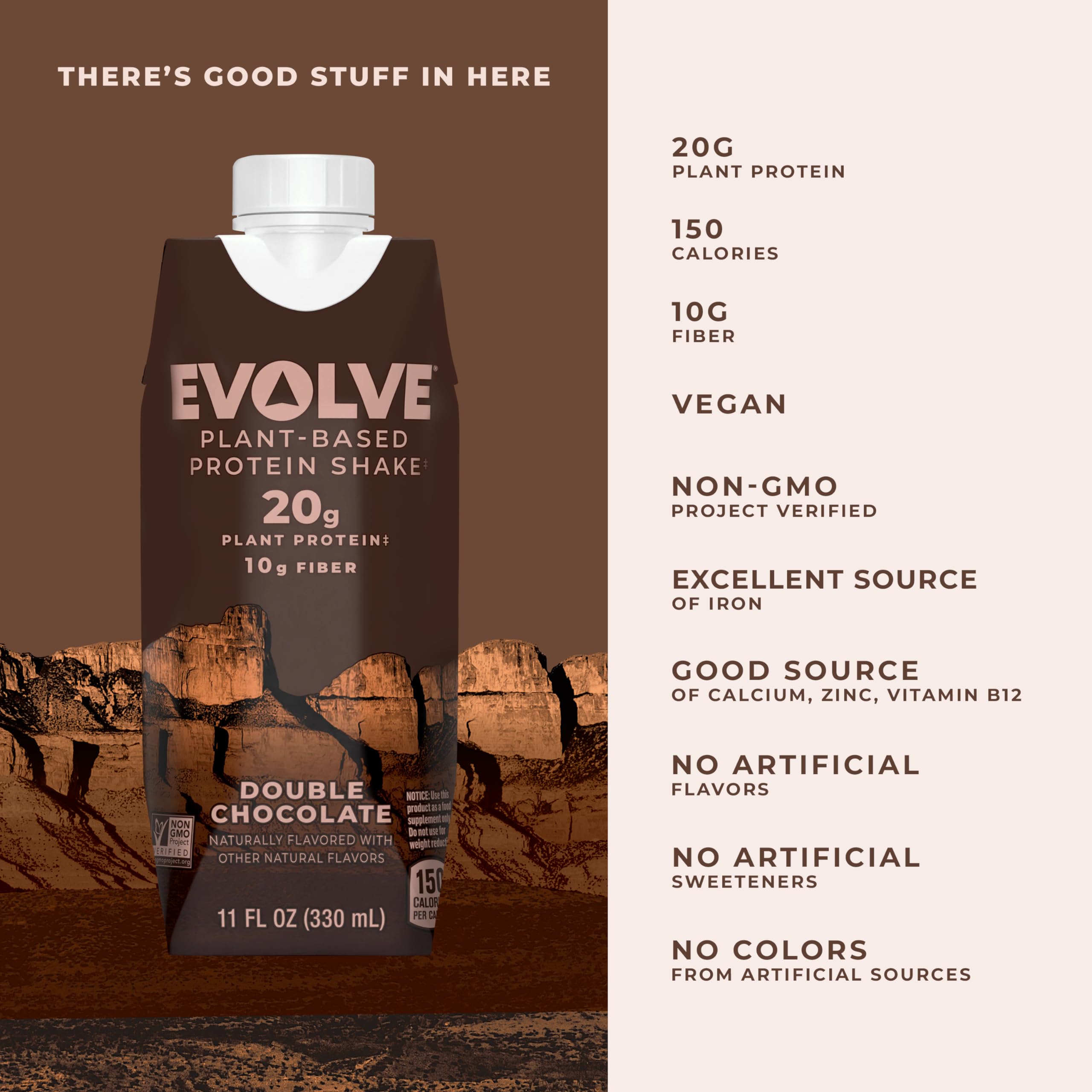 Evolve fiber-rich blend emphasizing digestive health support.