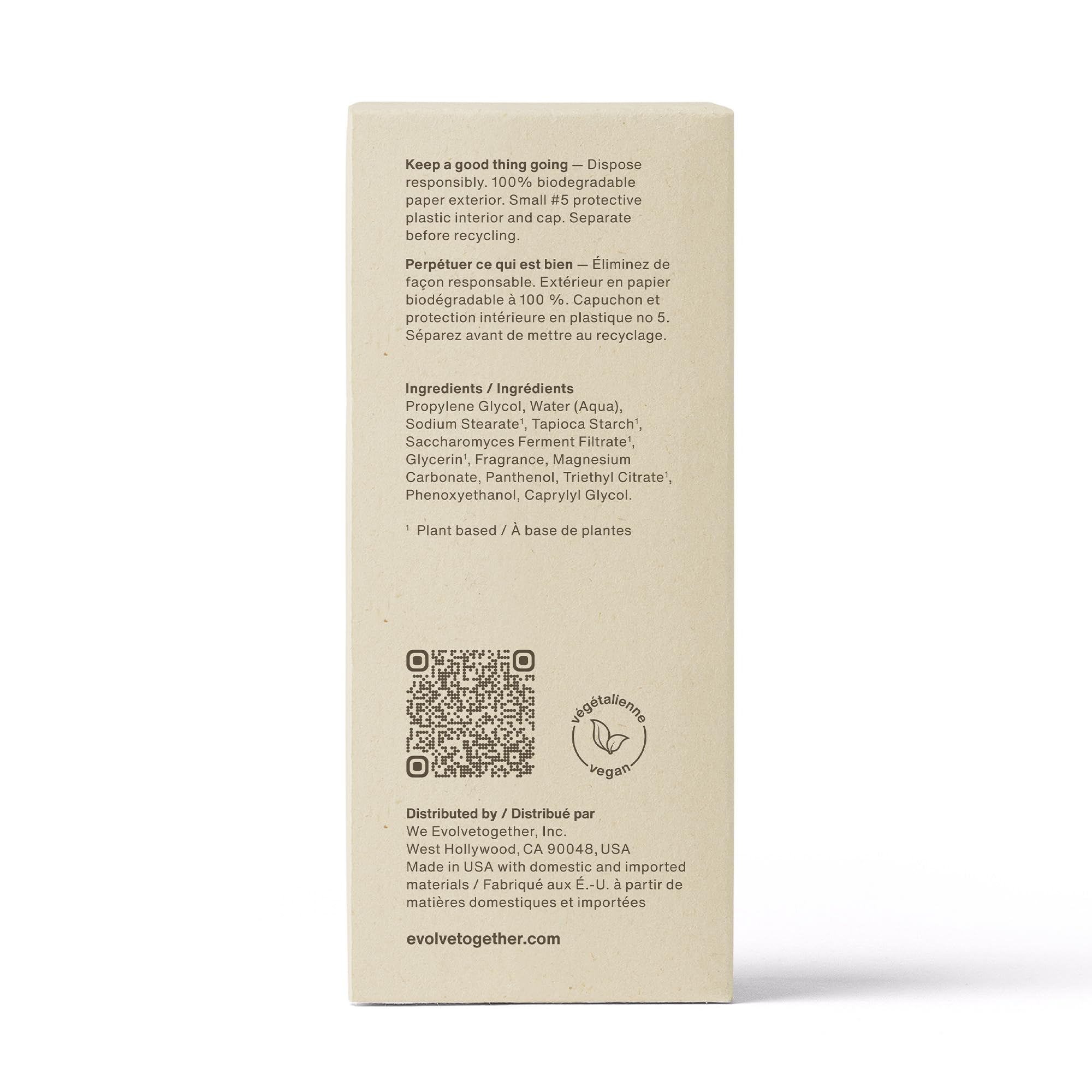 Evolvetogether sensitive-skin-friendly formula for daily use