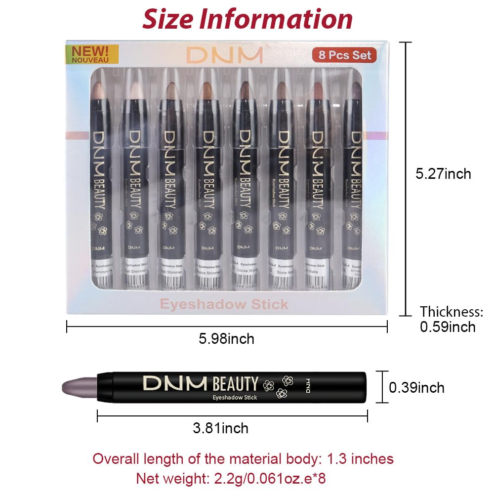evpct matte-ivory-ash eye stick offers a clean matte finish for defined lids.