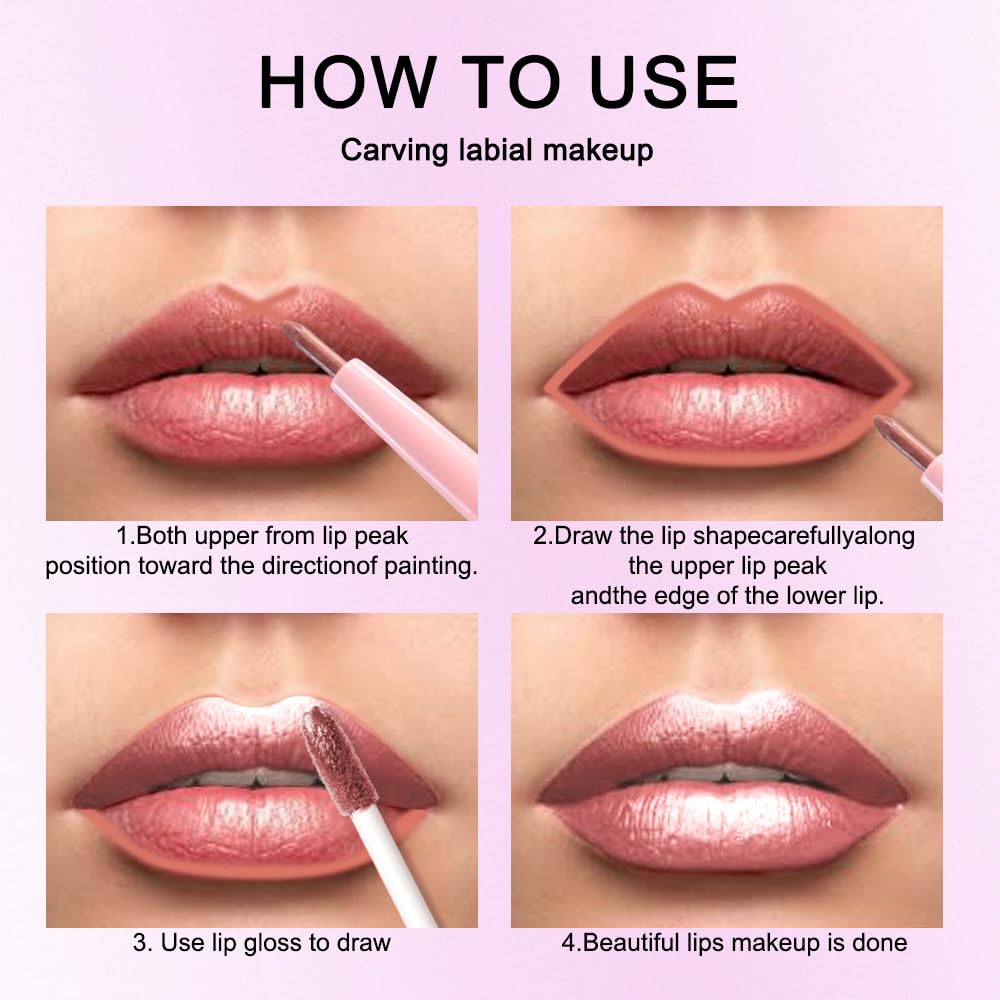 evpct soft pink beige shade swatch on lips