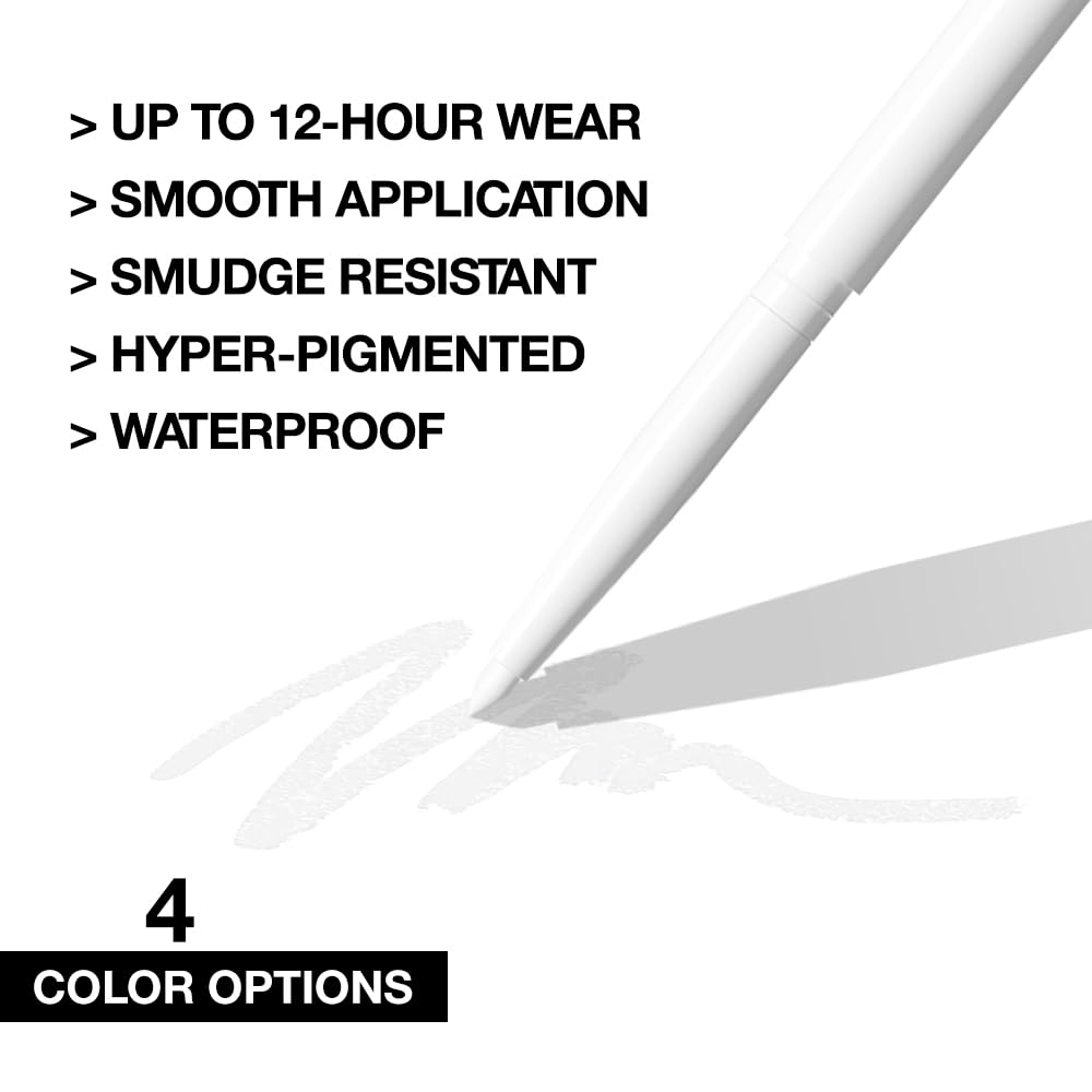 evpct Waterproof and long-lasting liner resists sweat and humidity.