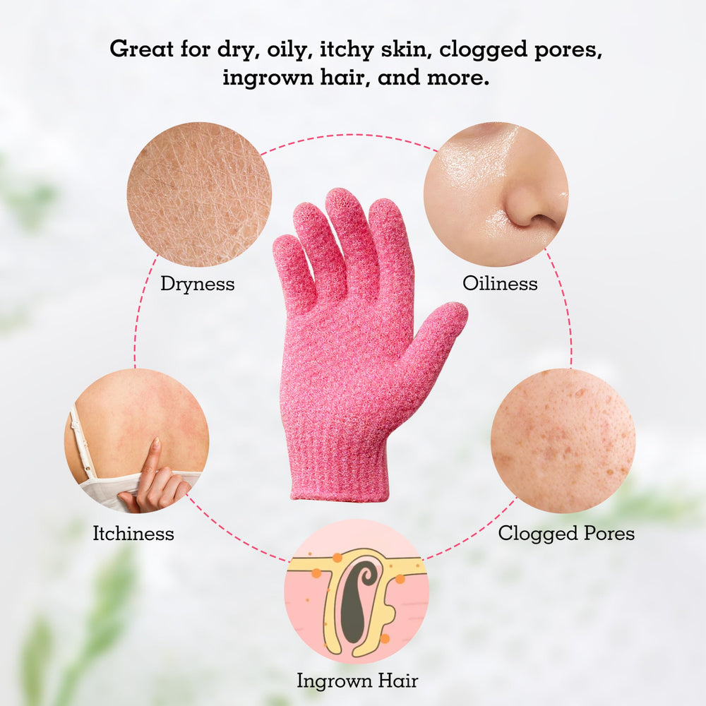 Evridwear Exfoliating Glove promoting skin absorption after use