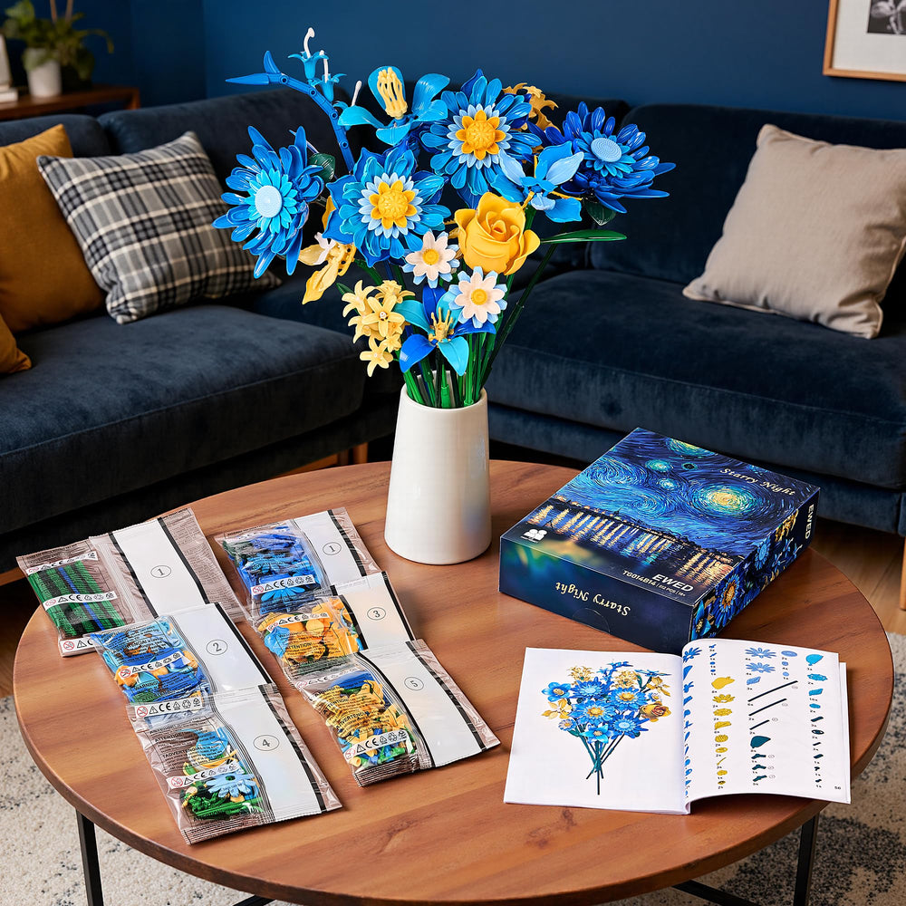 EWED Starry Blooms durable artificial flowers brighten spaces year-round