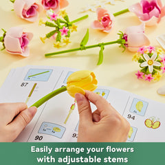 EWED Tulip Rose Building Set adjustable stems for custom arrangements