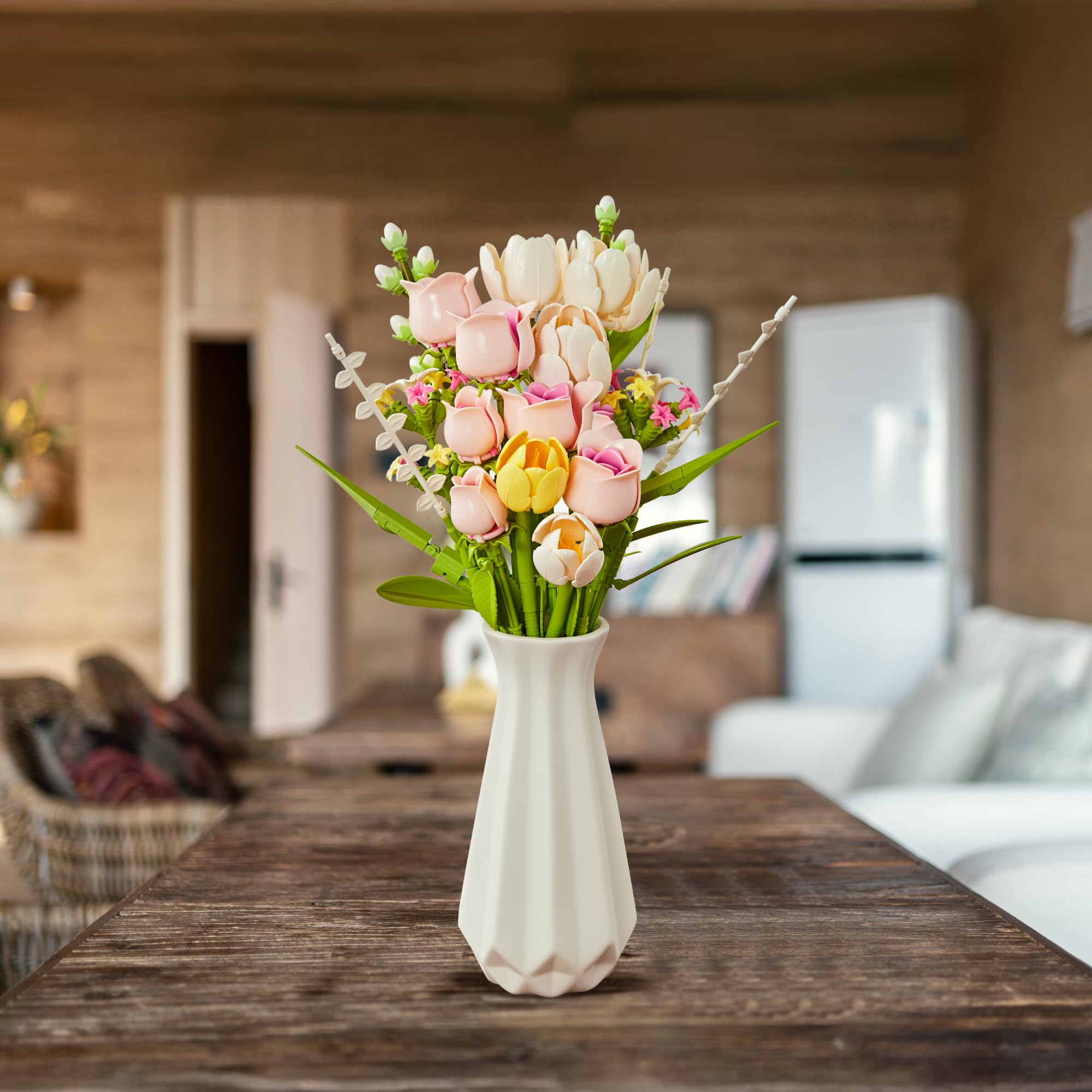 EWED Tulip Rose Building Set gift-ready packaging for celebrations