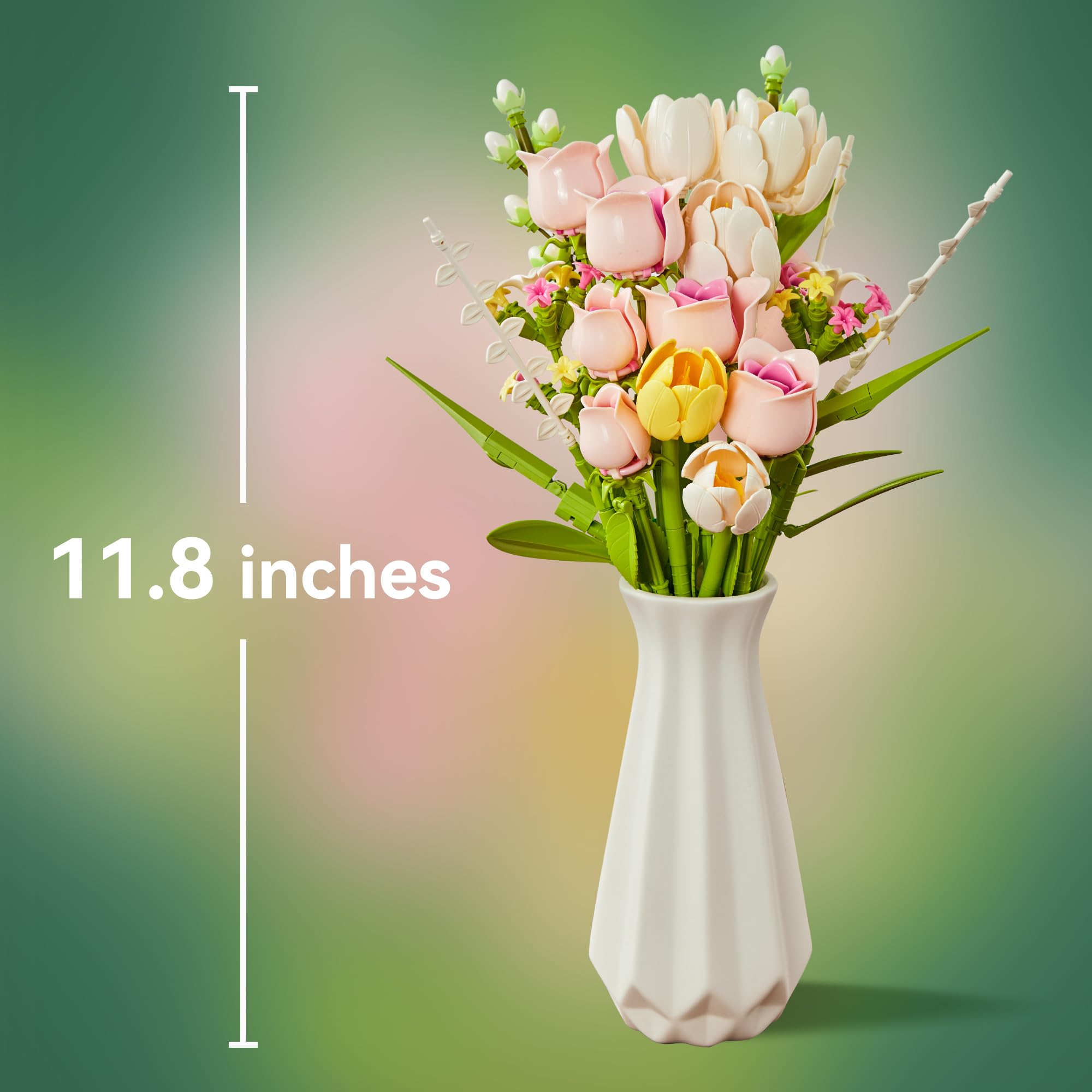 EWED Tulip Rose Building Set modern décor accent for living spaces