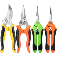 EWPJDK 4-pack garden pruning shears in vibrant color assortment for versatile pruning tasks.