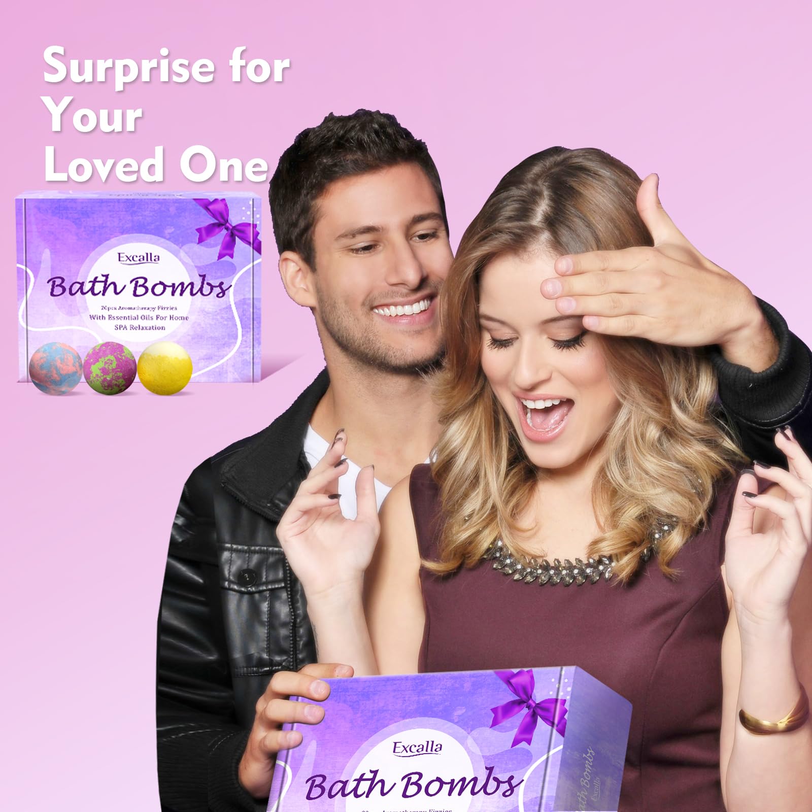 Excalla Sandalwood Cardamom bath bomb provides warm, cozy soak.