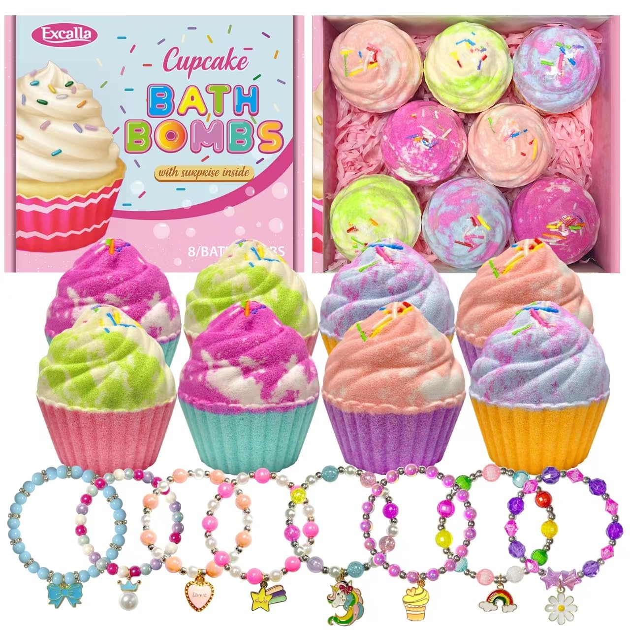 Excalla easy-clean bath bombs that won't stain tubs