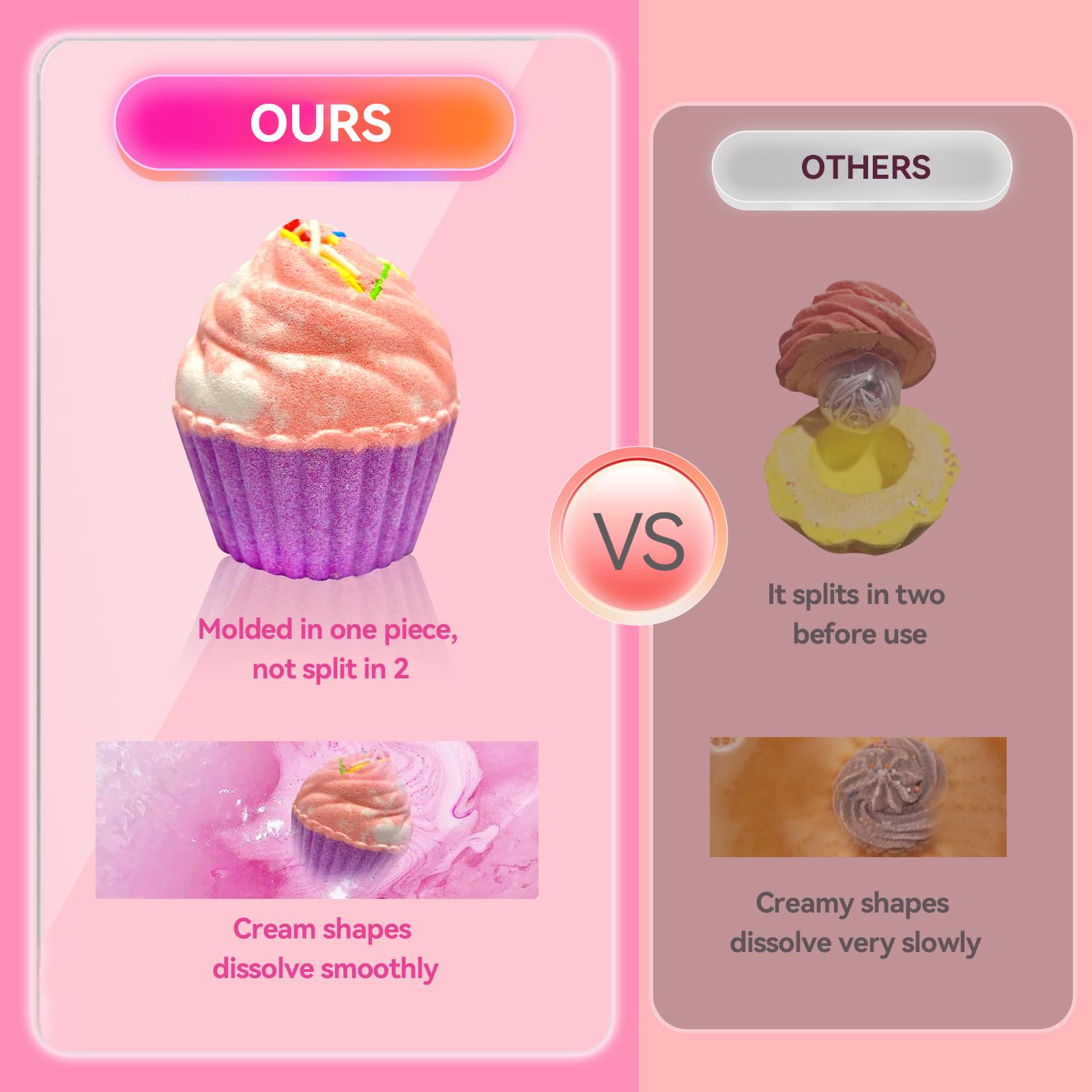 Excalla peach-scented bath bomb boosts mood with refreshing fizz