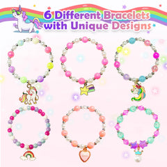 Excalla unicorn bracelet inside bath bomb shown as playful reward for girls