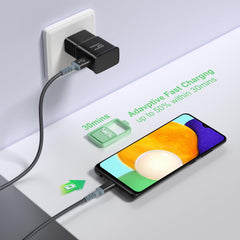 Excgood USB-C cable 10ft long in close-up view