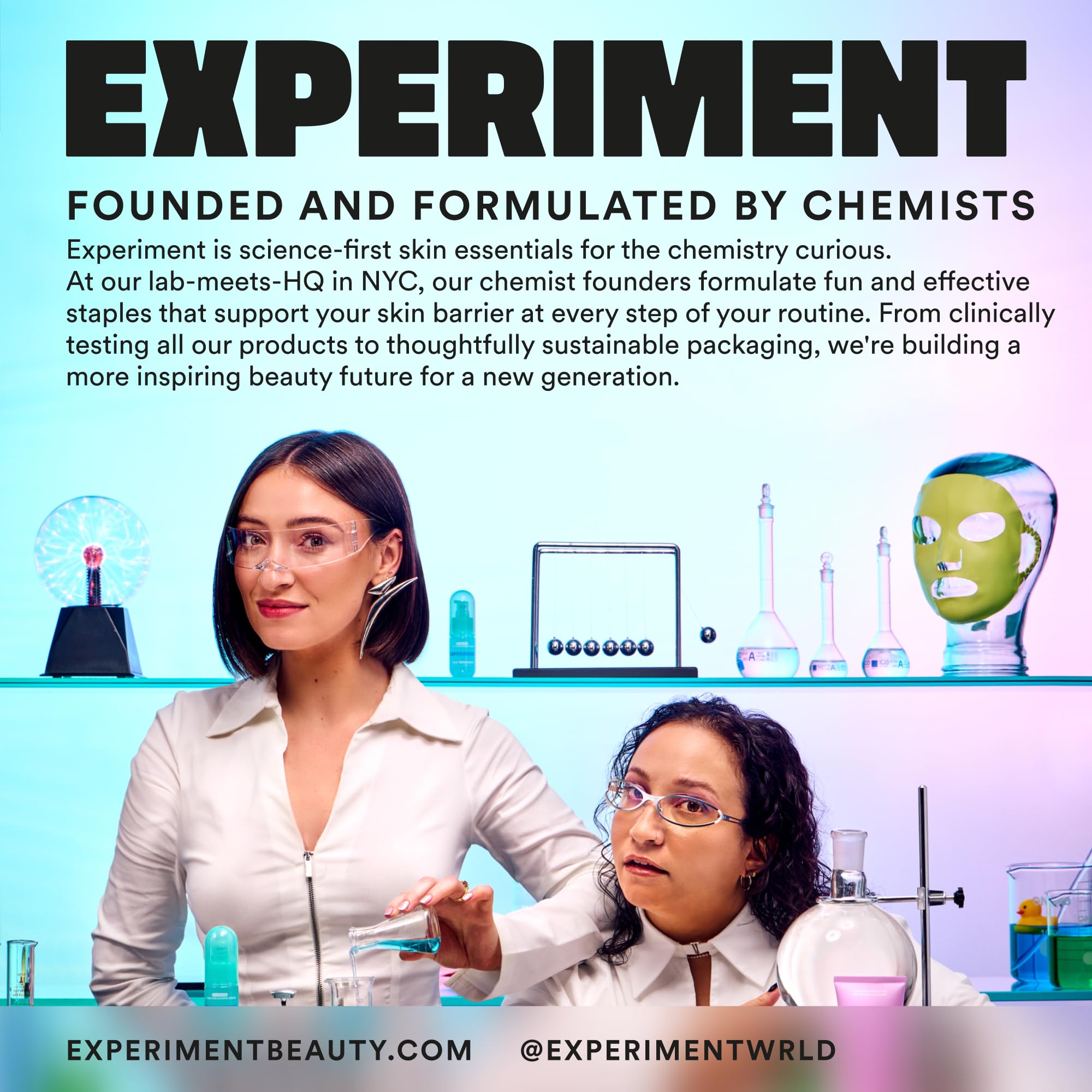 Experiment Softwear packaging highlights premium lip care.