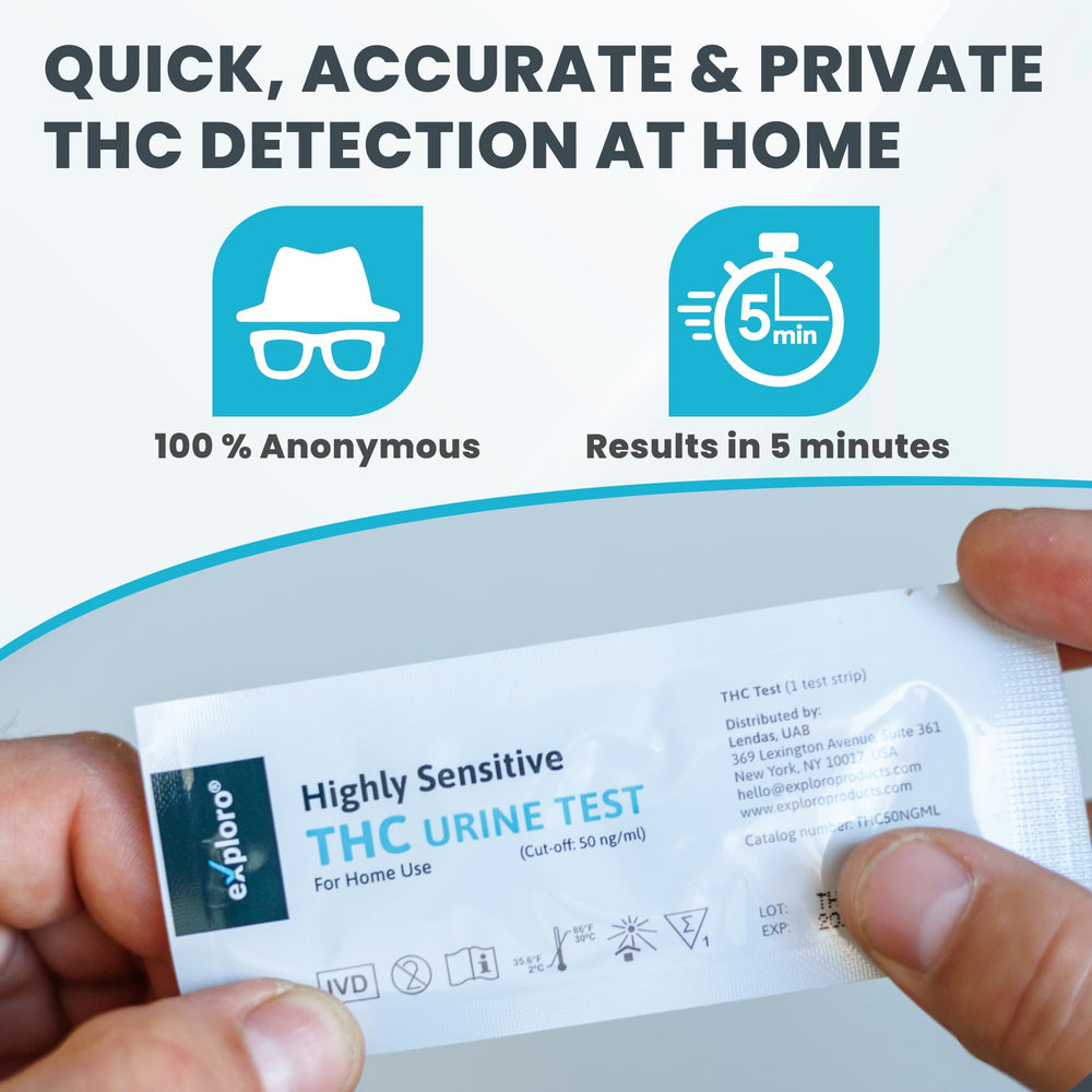 Exploro instruction sheet guiding simple at-home testing steps.