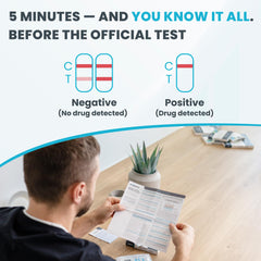Exploro THC test strips showing quick visual result.