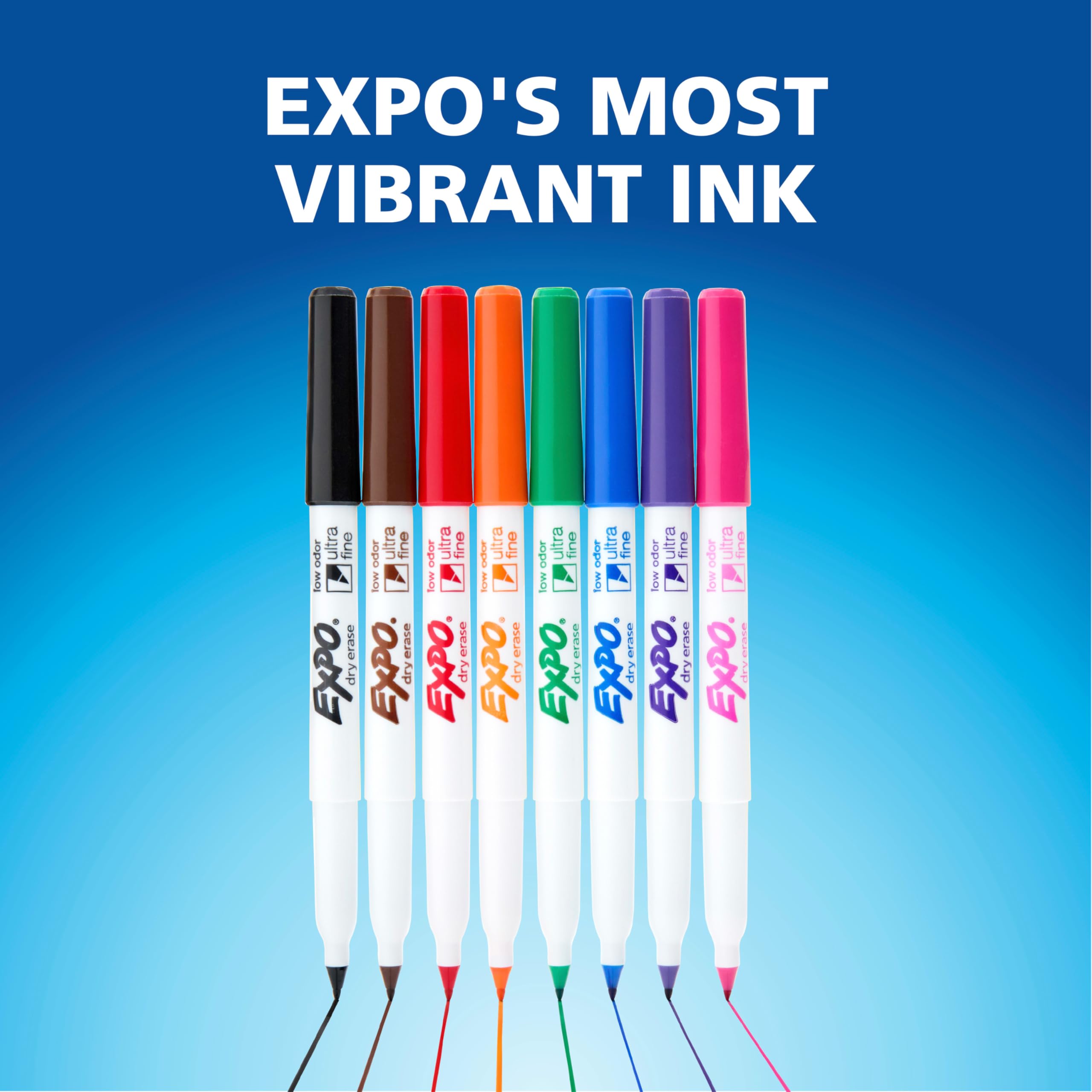 EXPO marker grip and cap design close-up for comfortable use