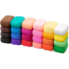 Exptolii air dry clay set with 24 colors for kids' creativity