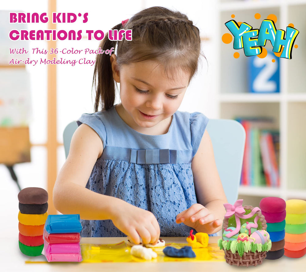 Exptolii clay your way is lightweight and non-sticky for easy crafting.