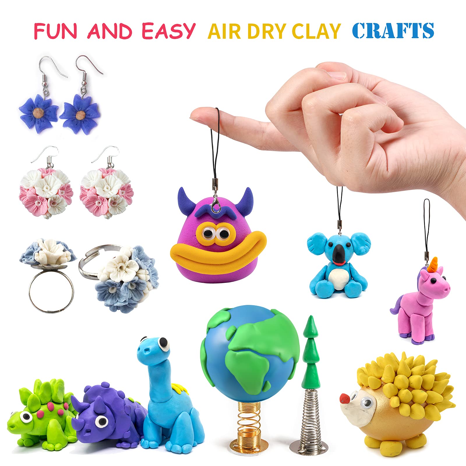 Exptolii creative play with bright colors encourages hands-on exploration.