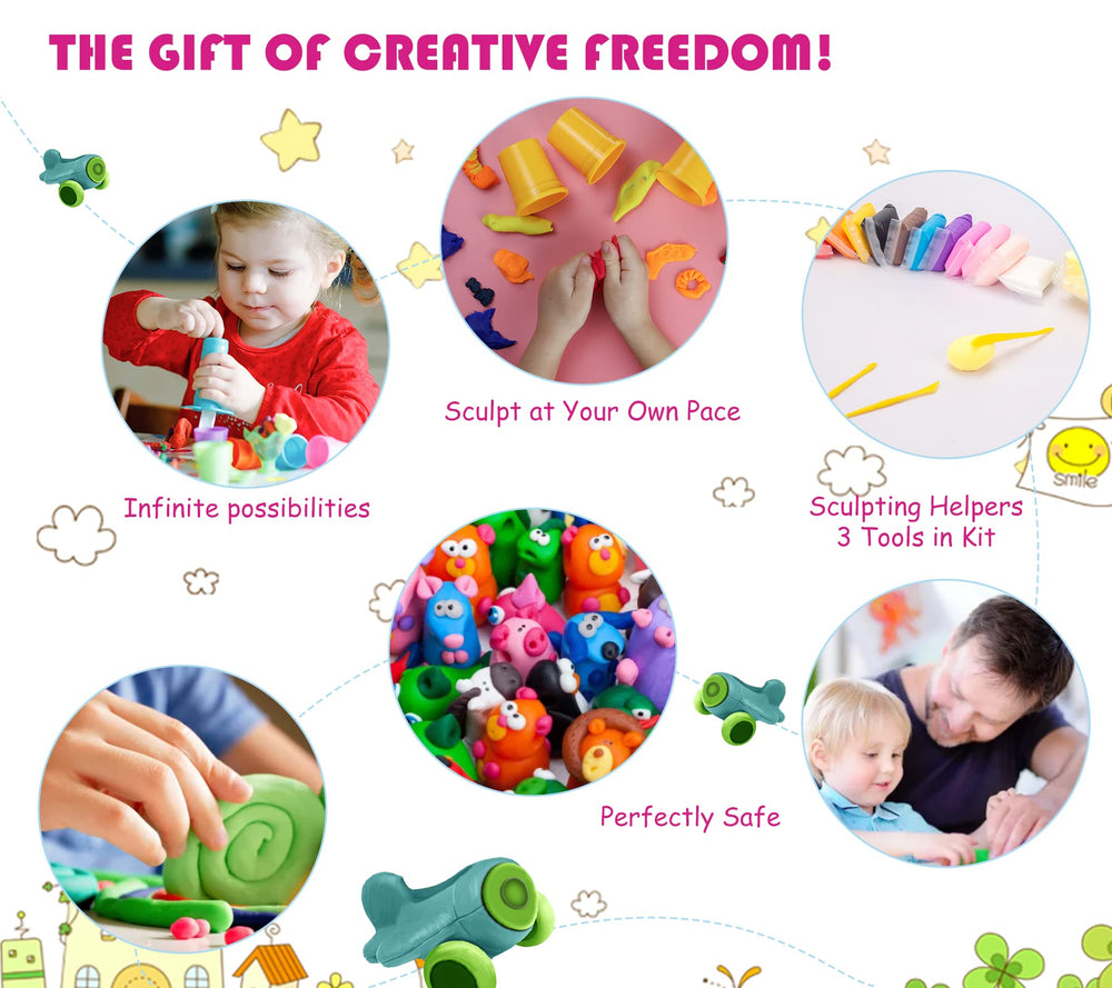 Exptolii safe no-bake material with non-toxic components.
