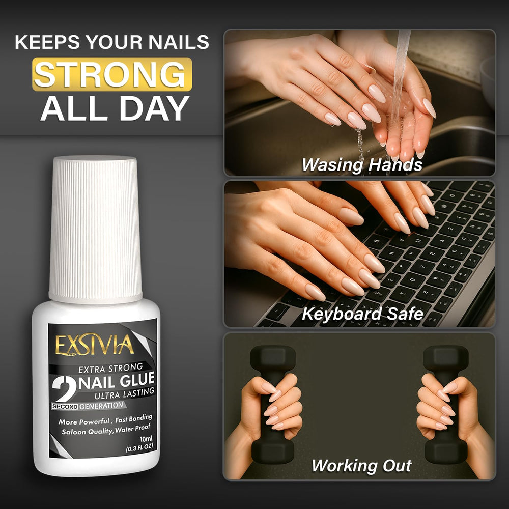 EXSIVIA waterproof hold resists sweat and showers during workouts