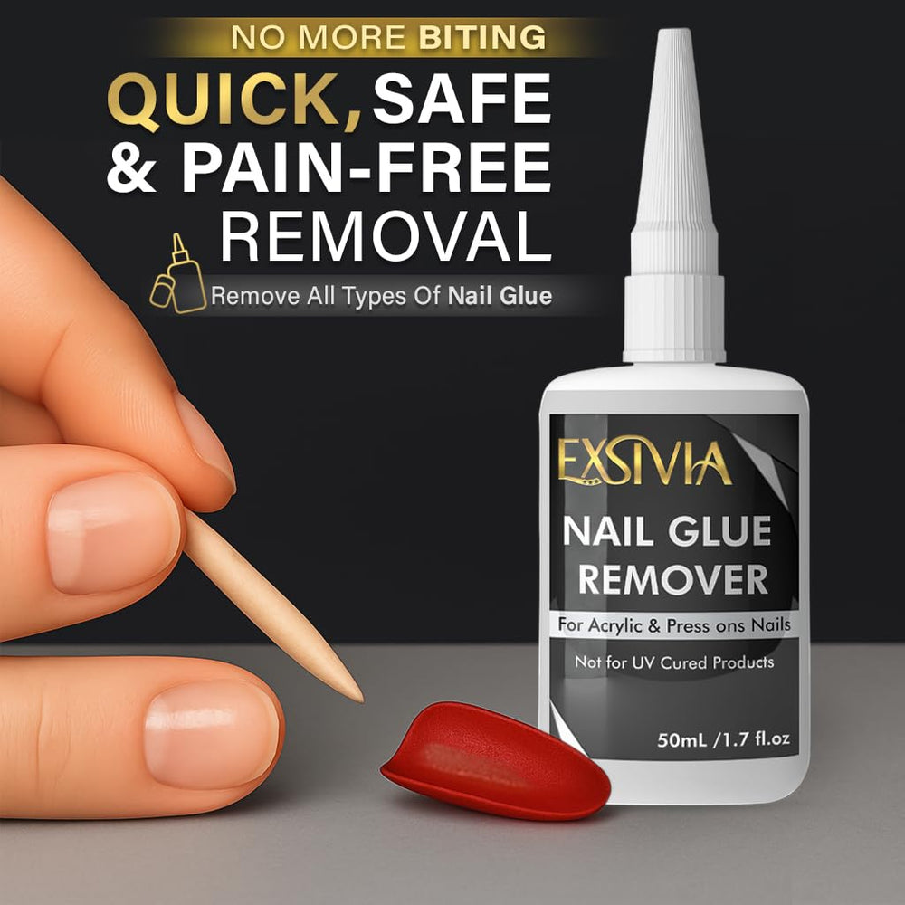 EXSIVIA wooden-sticks-included for safe, controlled nail lifting.