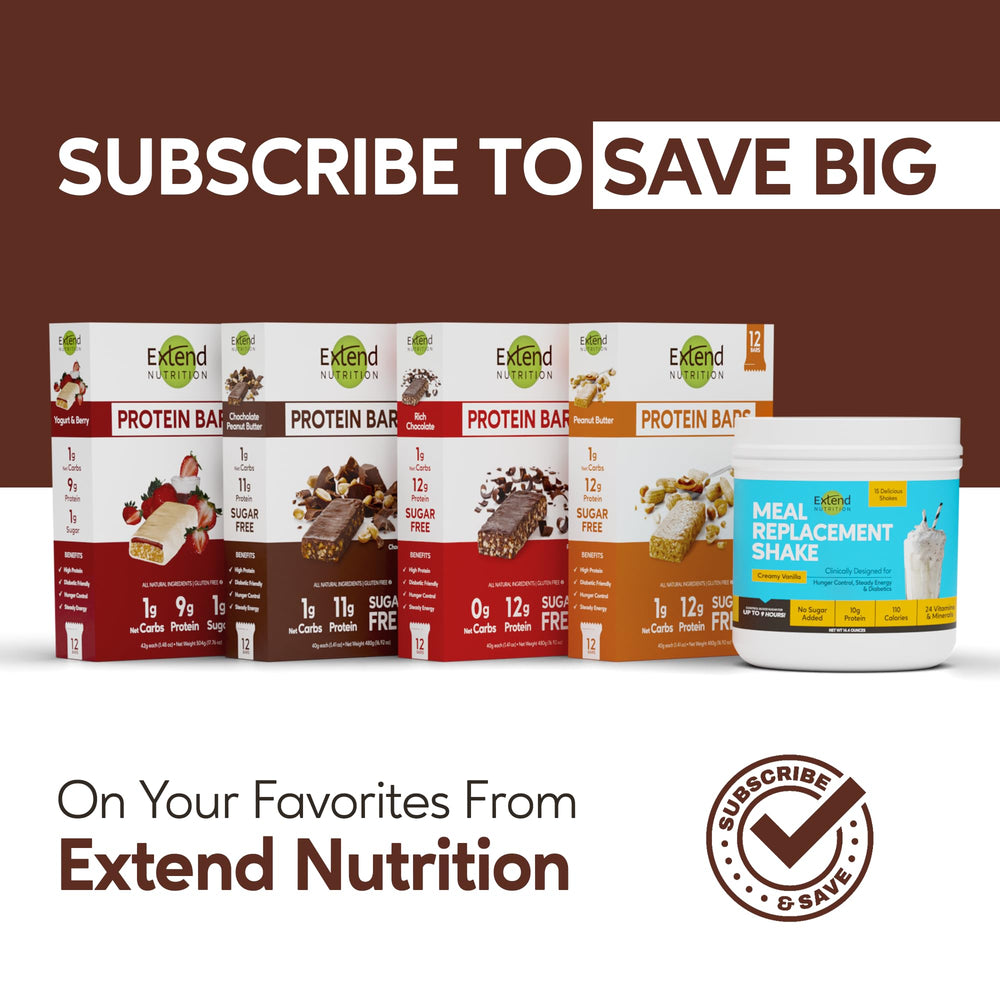 Extend Bar ingredients highlight all-natural components.