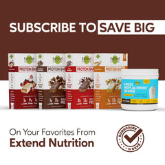 Extend Bar ingredients highlight all-natural components.