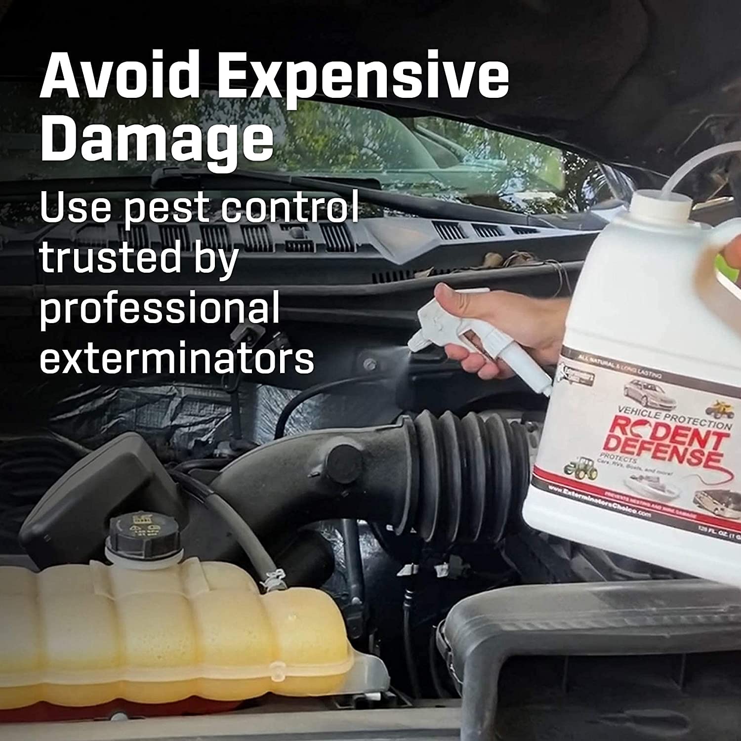 Exterminators Choice peppermint scent and essential oils provide pleasant yet protective coverage.