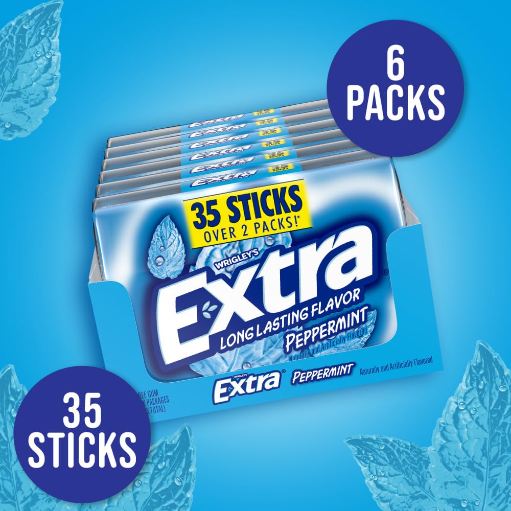 Extra beach day freshness gum for a cool, refreshing vibe by the shore.