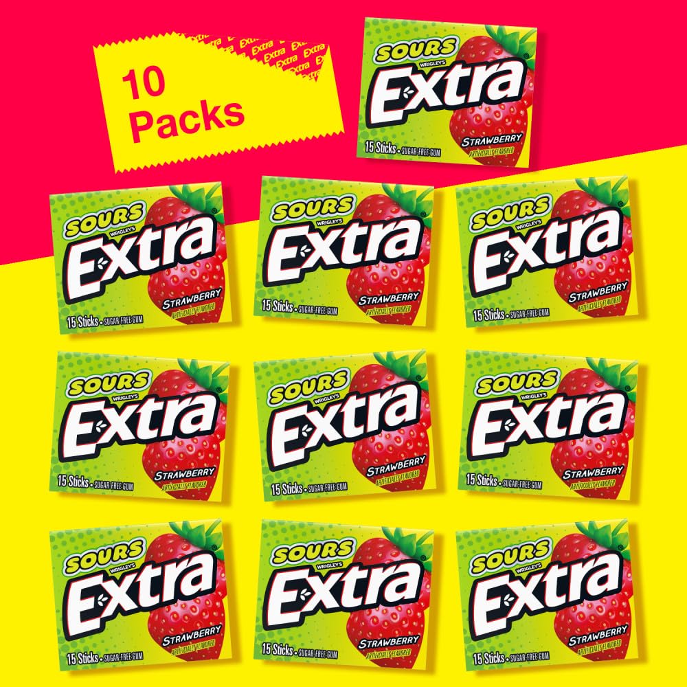 Extra Sour Strawberry aroma splash captures its zesty scent.