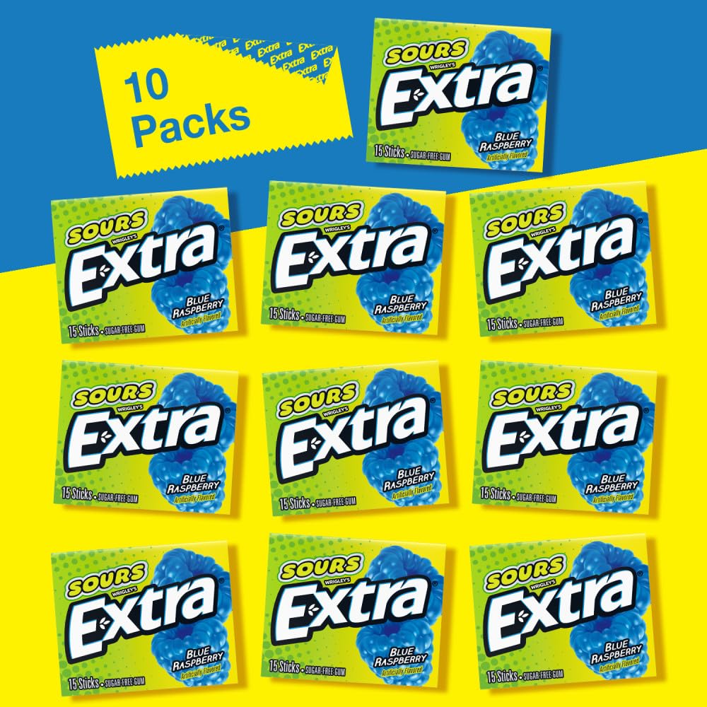 Extra Sours breath refresh image emphasizes a clean mouth after meals.