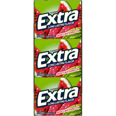 Friends sharing Extra Watermelon Sugarfree Gum during a break
