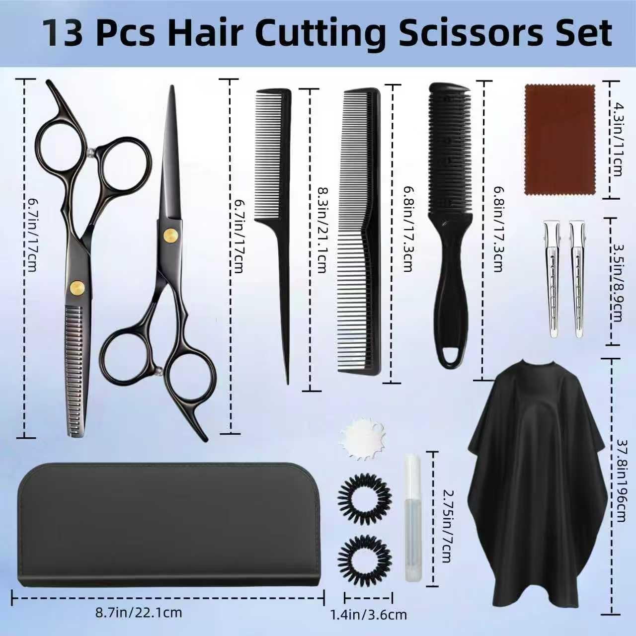 EXTYQWC 30-tooth thinning shears for seamless texture and volume control