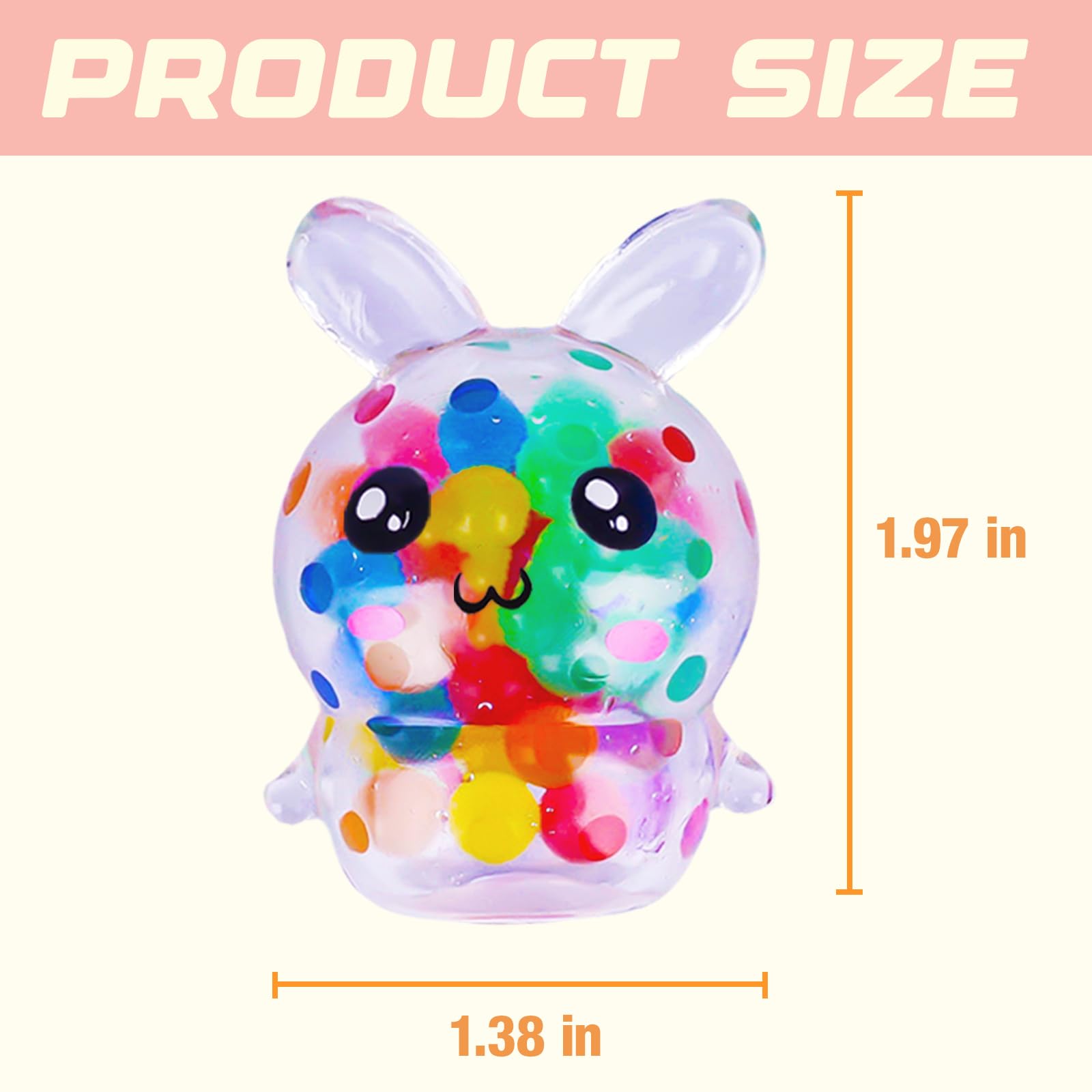 Exun bunny squish ball offers calm tactile play in classrooms.