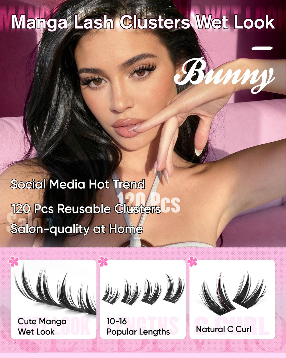 EYDEVRO Manga lashes outer corner lift creates a doll-like gaze