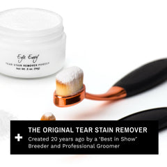 Eye Envy powder helps keep the eye area dry after application.