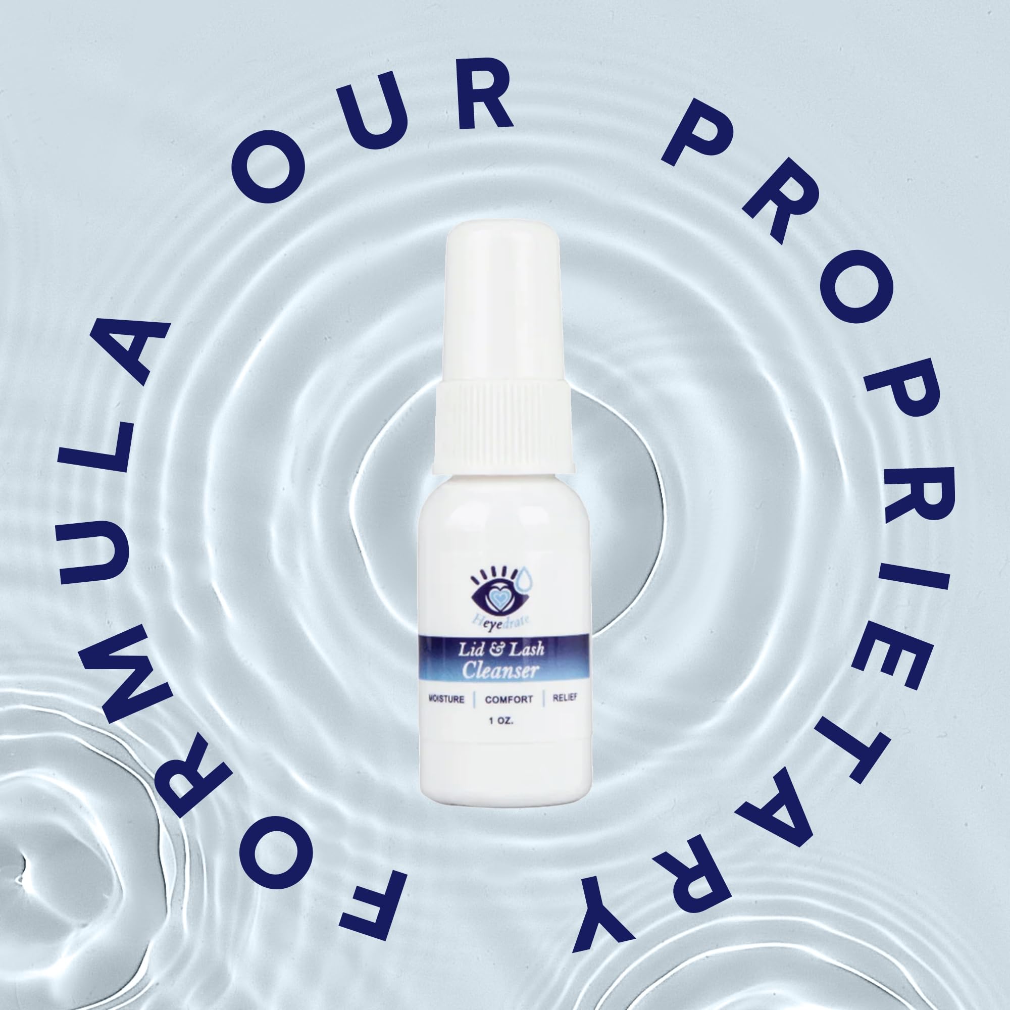 Eye Love Lid and Lash Cleanser after-use scene suggests refreshing relief.