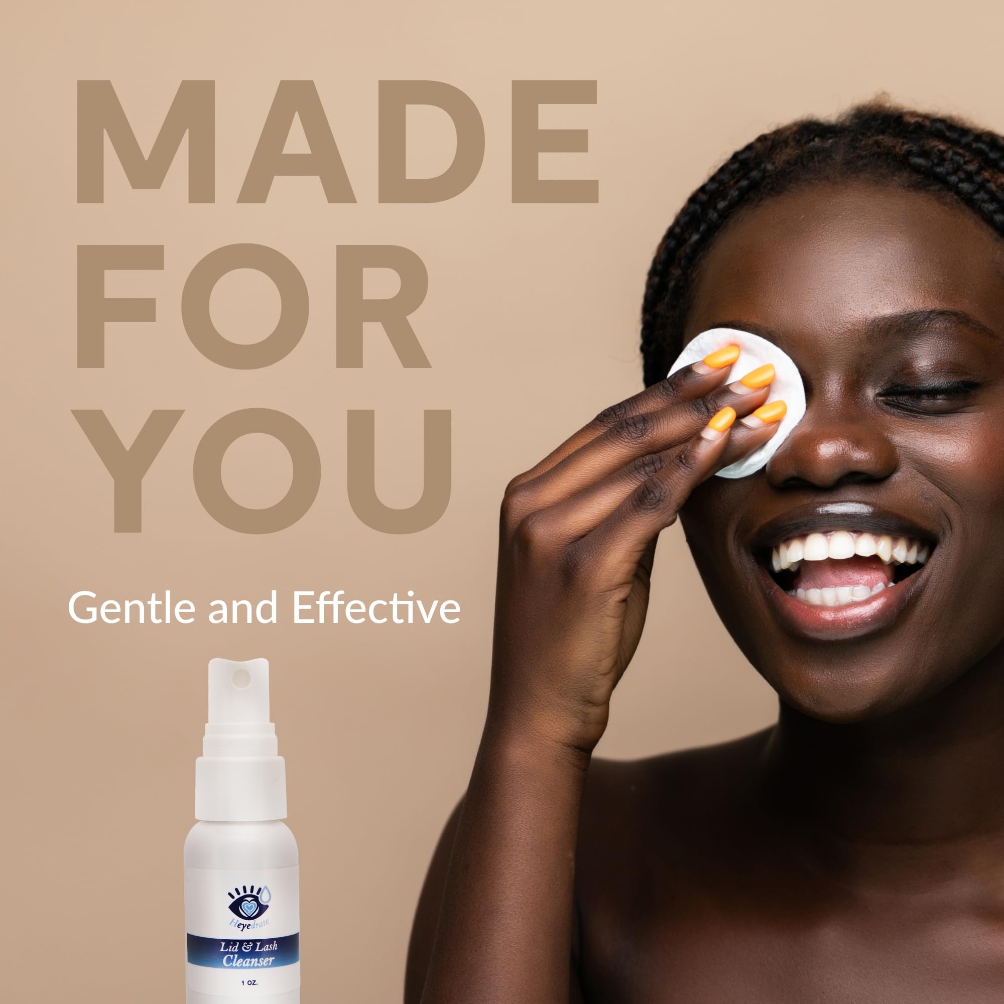 Eye Love Lid and Lash Cleanser packaging box showcases compact travel-friendly design.