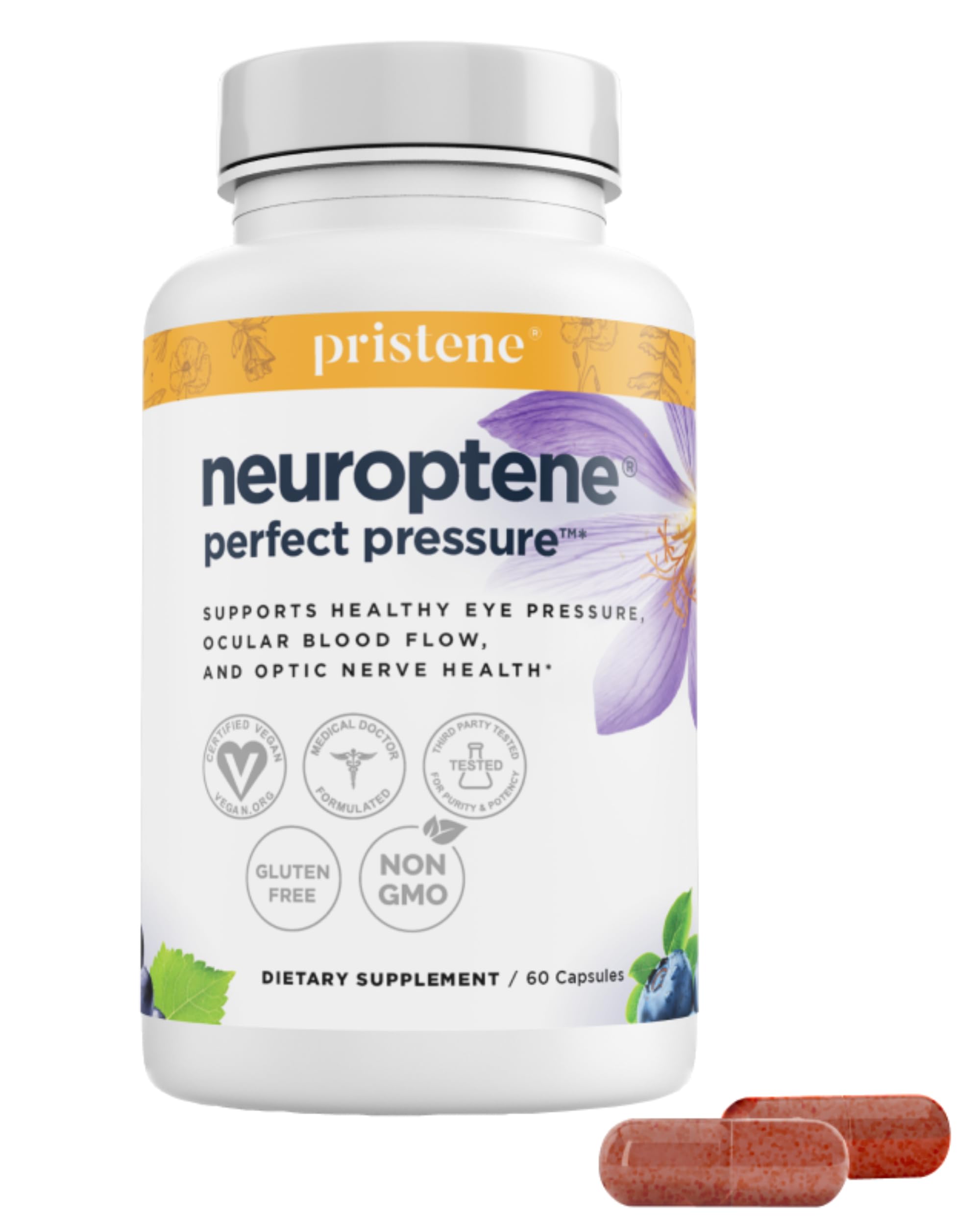 Eyecheck Neuroptene bottle supports daily eye health and easy dosing.