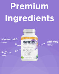 Eyecheck Neuroptene label highlights key ingredients for eye comfort.